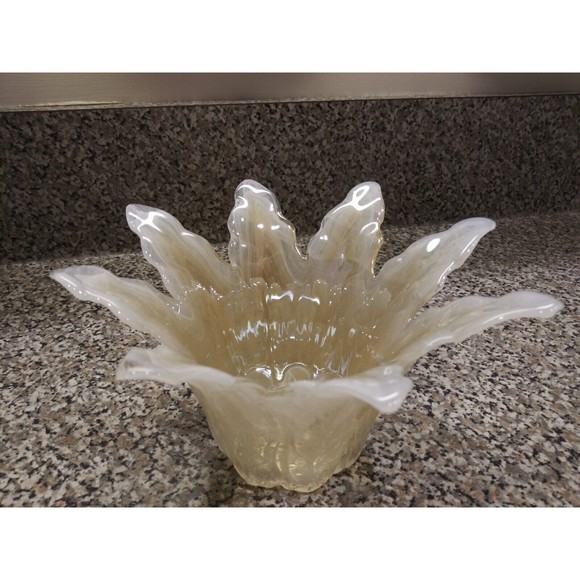 MURANO Italy Art Glass Hand Blown Flower Tealight/Votive Candle Holder NWT - Picture 5 of 5